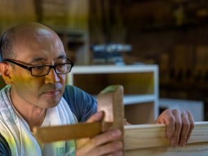 Traditional chest of drawers made of paulownia in Japan